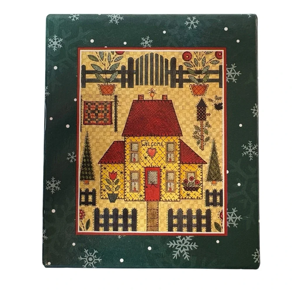 VTG lang ornament Welcome Home Artwork By Ellen Stouffer 1998 Christmas Holiday